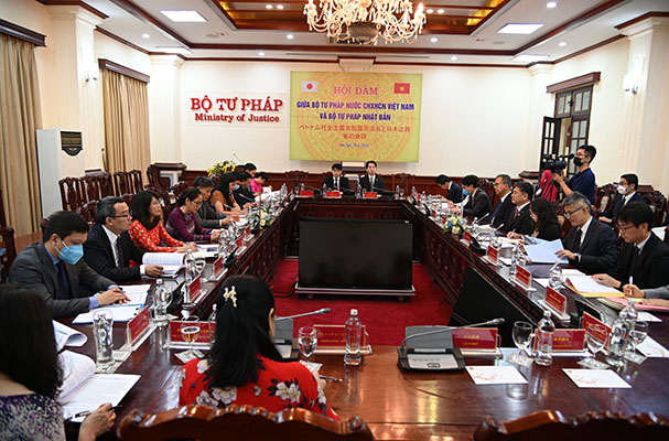 Thúc đẩy mối quan hệ đối tác chiến lược giữa Bộ Tư pháp Việt Nam và Nhật Bản